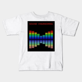 Best design sound engineering audio engineer Kids T-Shirt